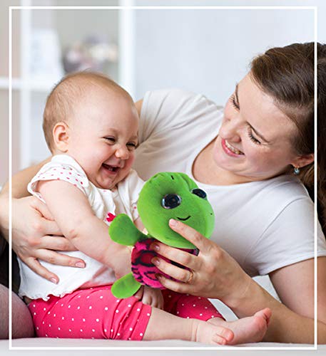 Dollibu Big Eye Plush Sea Turtle Stuffed Animal - Soft Plush Huggable Turtle With Pink Shell, Adorable Plush, Cute Sea Life Cuddle Gifts For Kids & Adults - 6 Toys #TOP5