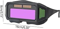 Vista 3 de OhMill Gafas de soldadura con oscurecimiento automático solar, gafas panorámicas antirreflejos, gafas de seguridad para soldador, máscara