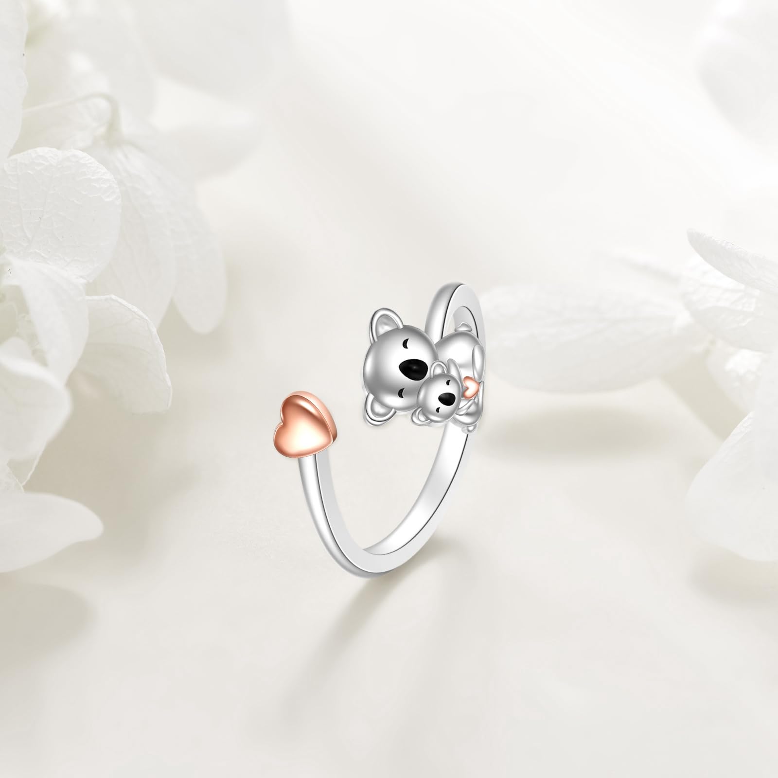 Tier Ring Sterling Silber Niedlicher Tier Schmuck