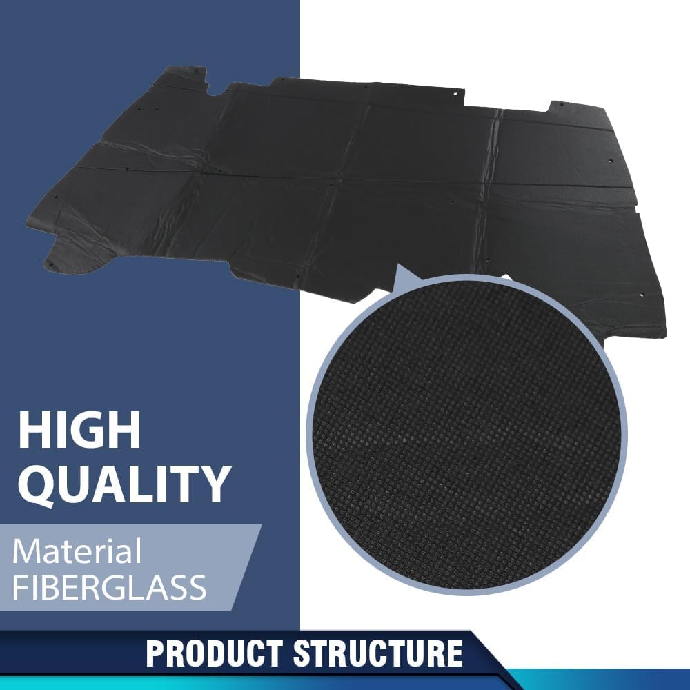PIT66 Under Hood Insulation Pad Compatible with Dodge Ram 1500 1994-2001 Truck (Not Fit Durango Or Dakota, Not Fit for Diesel)