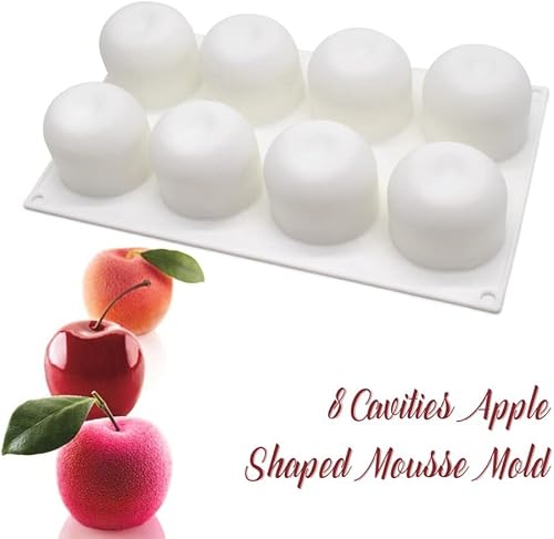 Miniatura 3 de Moldes de silicona para pasteles para hornear postres 3D en forma de fruta, moldes de silicona para chocolate, molde de mousse de silicona de