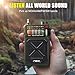 Emgykit R11 Emergency Crank Radio - 4000mAh/14800mWh NOAA/SW/AM/FM, Solar/Hand Crank/USB Charging, Bluetooth Receiver/USB/SD Playback,with Compass,Flashlight,SOS for Camping & Emergencies - Green