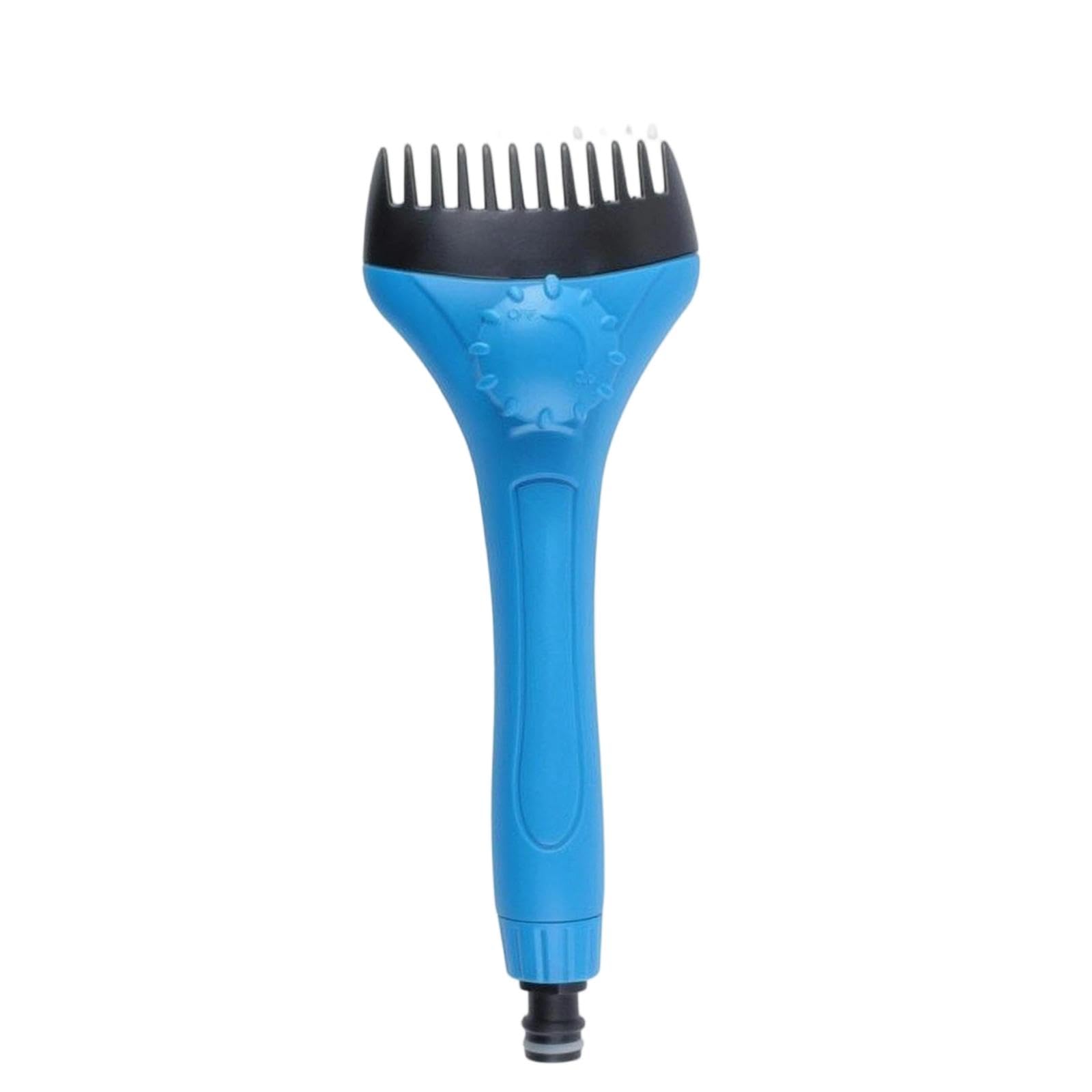 handheld pool brush angled handle hose-attached pool brush molded grip