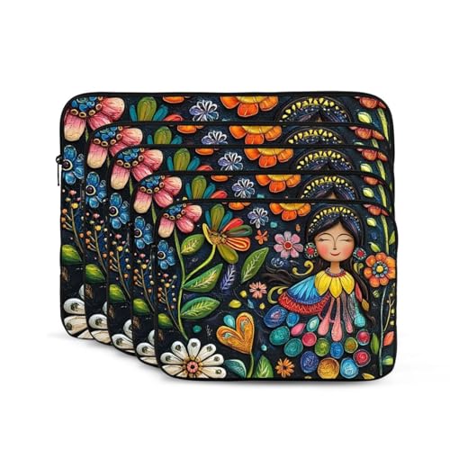 Funda para portátil 17 pulgadas estilo boho folk miniatura 6
