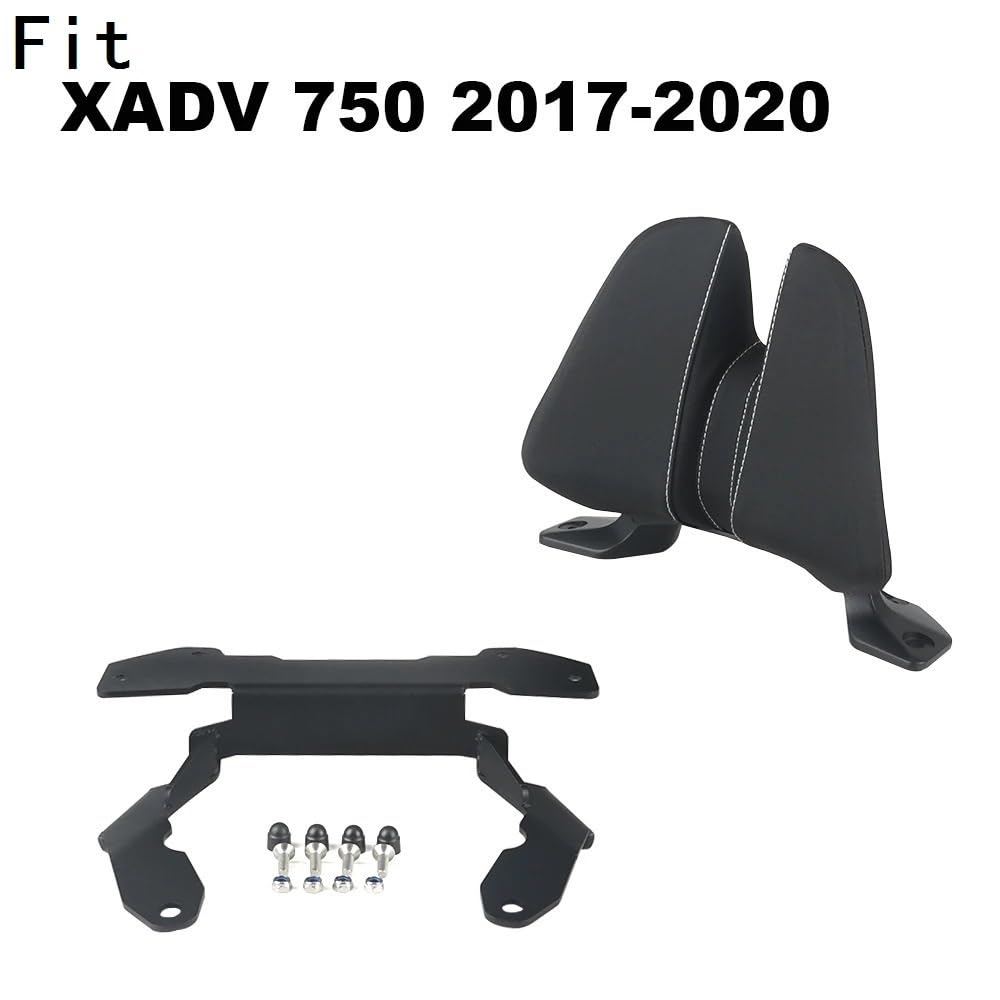 Reposabrazos Pasajero de Motocicleta Soporte de Ma Compatible con X-ADV 750 2017-2020 Asiento de Pasajero de Motocicleta Respaldo Trasero cojín de Respaldo