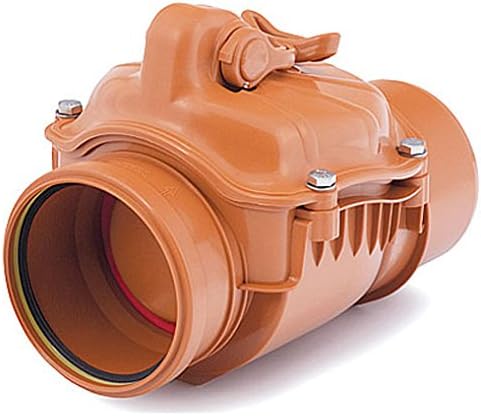 Horizontal PVC Plastic Sewage Drain Check Non-Return Valve Backwater Prevented 110mm