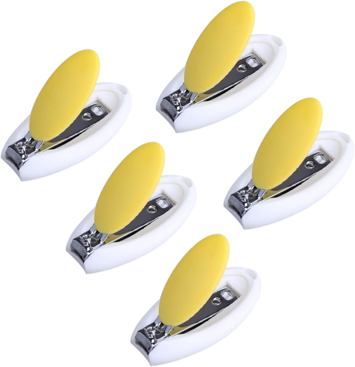 Milisten 5Pcs Cartoon Egg Shaped Nail Clippers Safe Nail Trimmer for Newborns Portable Nail Care Tools Random Colors Essential Grooming Kit