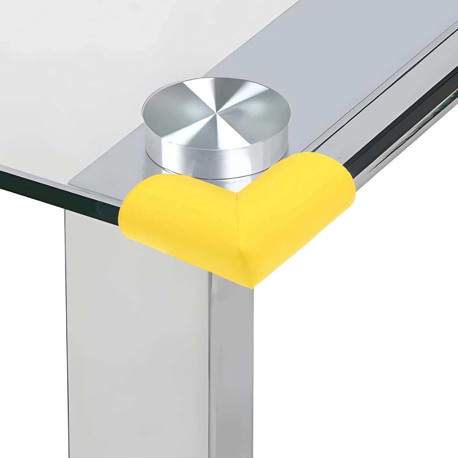 50pcs Table Corner Protectors Furniture Corner Guards Safety Edge Bumpers Yellow Soft Cushion Covers for Childproofing Glass Tables