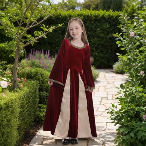 Disfraz princesa medieval renacentista para niñas miniatura 2