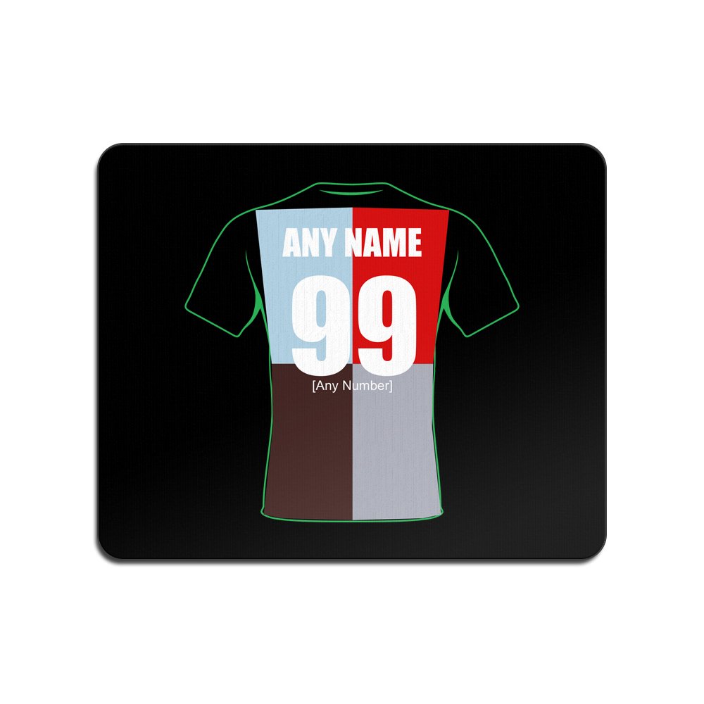 UNIGIFT Personalised Gift - Harlequins Mouse Mat (Rugby Union Design Theme, Colour Options) - Any Name/Message on Your Unique Pad MouseMat MousePad - Harlequin Quins