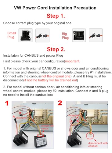 ESSGOO Android 15 4+64G Wireless CarPlay Androidd Auto Car Stereo Radio For VW Caddy Golf MK5 6 Polo Passat Seat RCD330,2 Din Bluetooth Radio mit 7 Inch Touchscereen FM RDS GPS WiFi Navi - Image 8