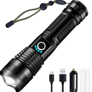 Lanterna Tatica Militar, Profissional, USB, T9 P90, Led De… - ideia de presente dia dos pais
