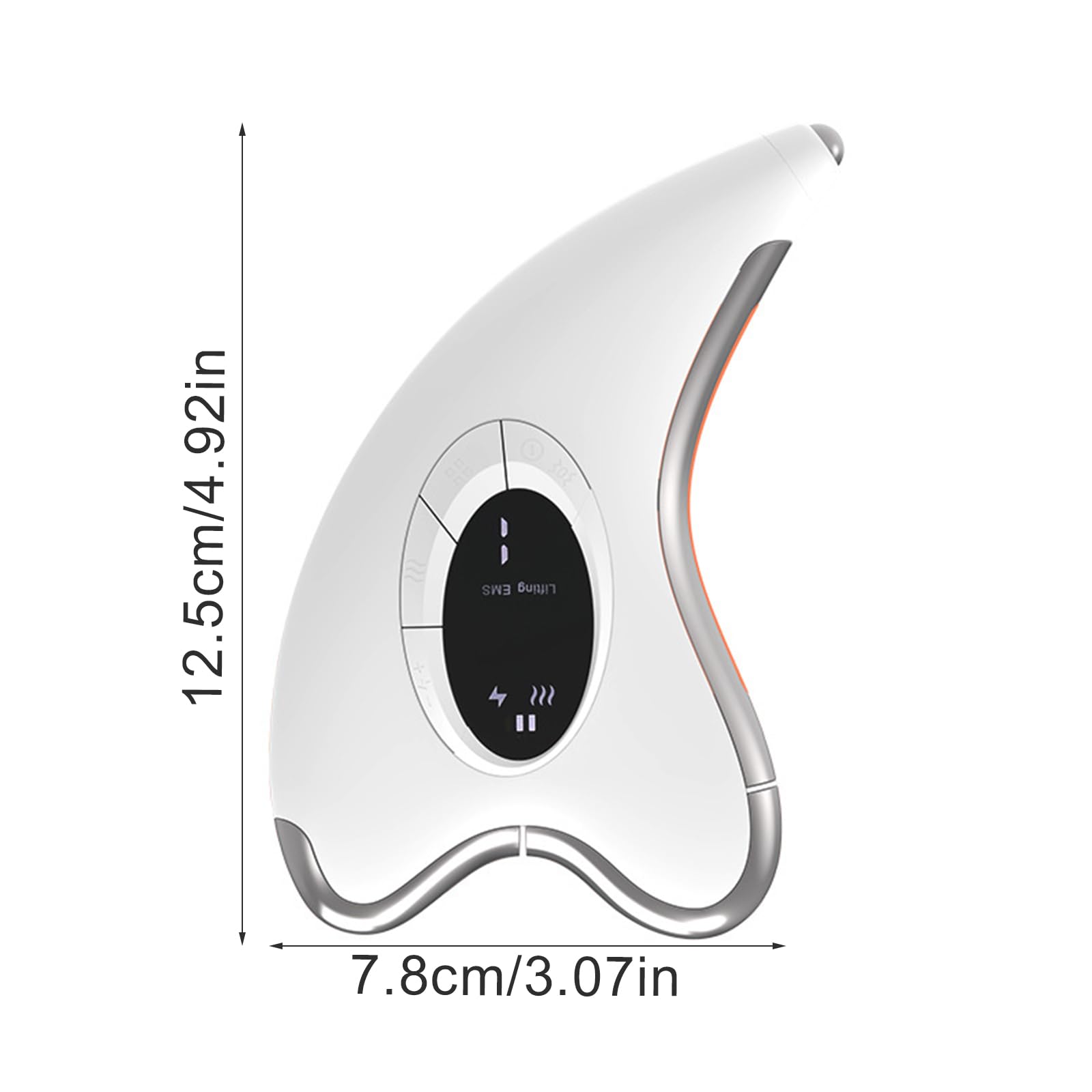 EMS Gua Sha Elektrisch, Gesichtsmassagegerät mit Wärme & Vibration & LED Blau/Gelb/Rot Licht, 4 Modi 9 Intensitätsstufen Massager Gerät Für Gesicht Hals Anti Falten, Anti Aging, Face Lifting