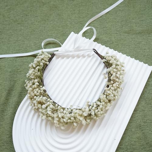 Corona Boho de Flores Secas para Novia miniatura 4