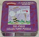 Peanuts By Schulz: A Charlie Brown Valentine 500 Piece Collector's Puzzle in Tin