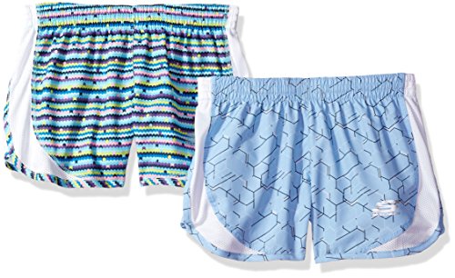 Skechers Big Girls' Sport Running Short and 2 Packs