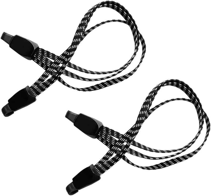 2 Pcs Bike Bungee Cords 3 in 1 Strap Rope Elastic with Two Plastic Hoods