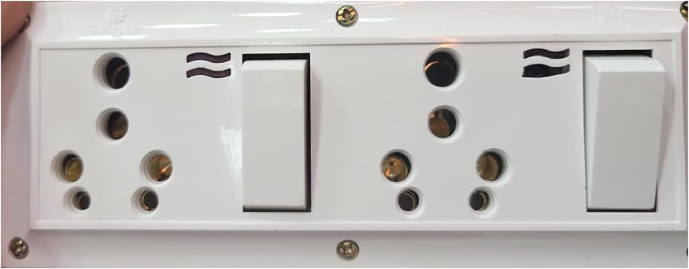 Dual Socket Switch Board Camera FOr Indoor Outdoor Use WIth Audio Video Recording 1080P Video Quality Ideal FOr Home Offices..