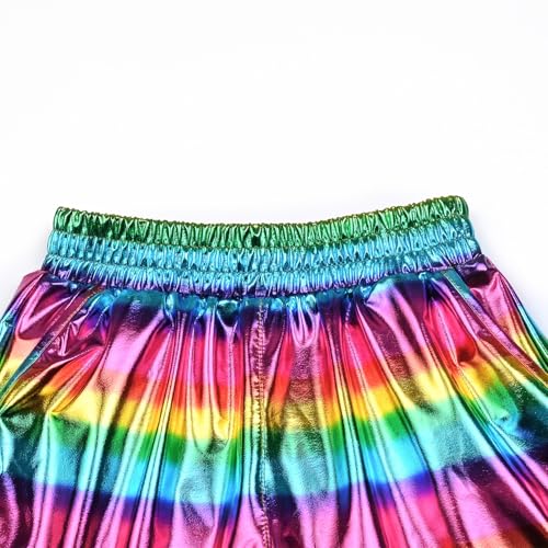 Image of Perfashion Girls Metallic Shorts Sparkly Shiny Hot Pants Gold /Silver /Pink Outfit