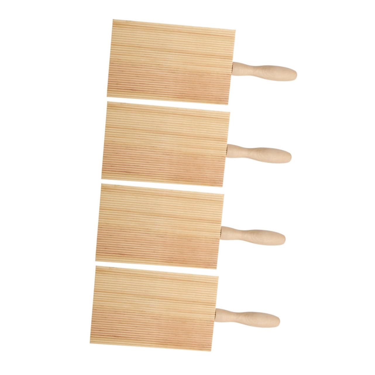 FUNOMOCYA 4Pcs Wear Resistant Gnocchi Board Convenient Pasta Makers for Authentic Homemade Gnocchi and Noodles Ergonomic Design for Easy Handling and Use