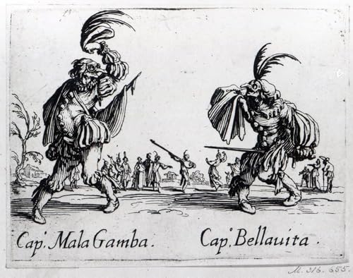 Pintura Danze Di Sfessania de Jacques Callot para decoracion de la sala de estar