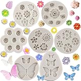 Photo Gallery mypracs set di 7 stampi in silicone a forma di fiore per fondente, rosa, farfalla, margherita, mini fiori, caramelle, decorazioni per cupcake, pasta di gomma al cioccolato, argilla polimerica Photo Gallery mypracs set di 7 stampi in silicone a forma di fiore per fondente, rosa, farfalla, margherita, mini fiori, caramelle, decorazioni per cupcake, pasta di gomma al cioccolato, argilla polimerica