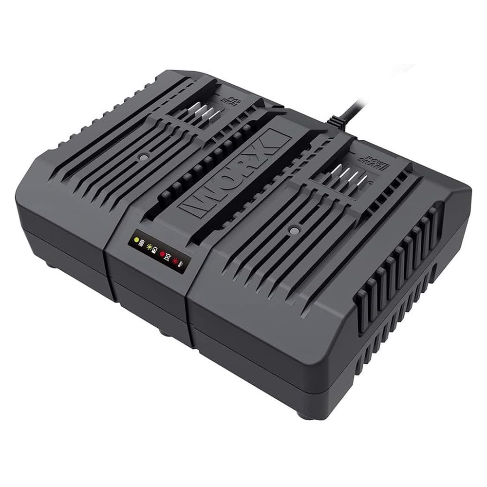 WORX WA3883 caricatore 20V doppio rapido da 2Ah + 2Ah -100W