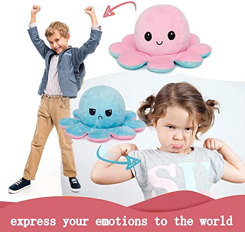 Oktopus Plüsch Wenden,Octopus Plüschtier Oktopus Kuscheltier Zum Wenden Sehr Gut Geeignet als Geschenk für Jungen und… – Bild 5