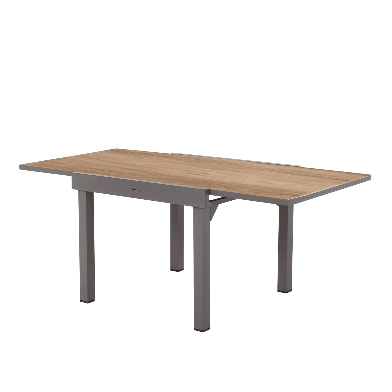 KASANOVA HESPERIDE Mesa de jardín extensible 90 180x90x75 - Houblo marrón marrón