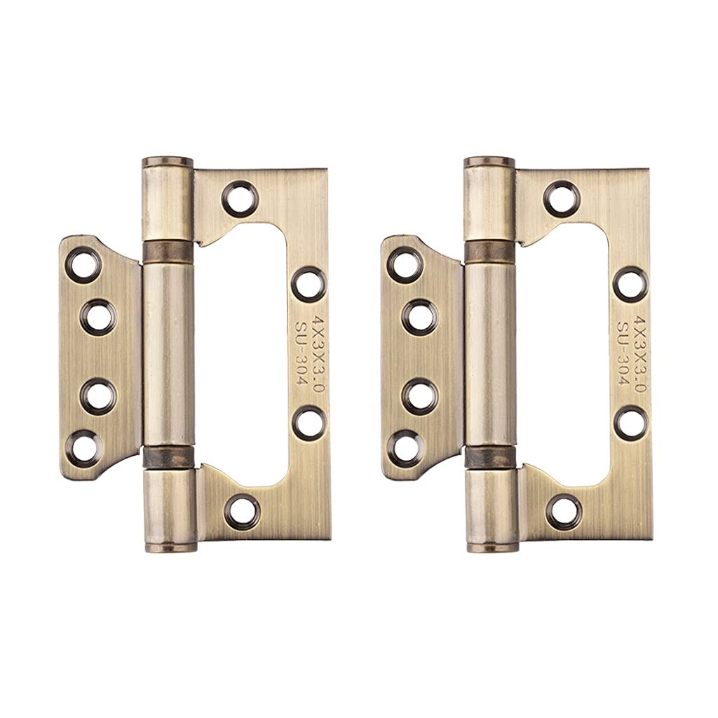 Nvsfzgiyg D Brushe Nickel An Bronze Color Stainless Steel 4" Heavy Uty House Oor Hinge 270 Egree With Screws(D)