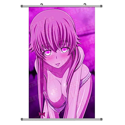KINGS ZW A Wide Variety of Future Diary Mirai Nikk Anime Characters Wall Scroll Hanging Decor (Gasai Yuno 5)