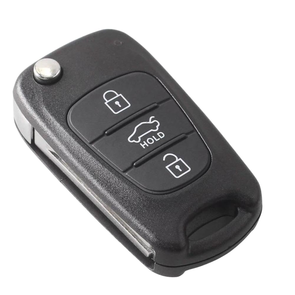 Funda Plegable con 3 Botones para Llave remota Compatible con I20 I30 I35 IX20 IX35