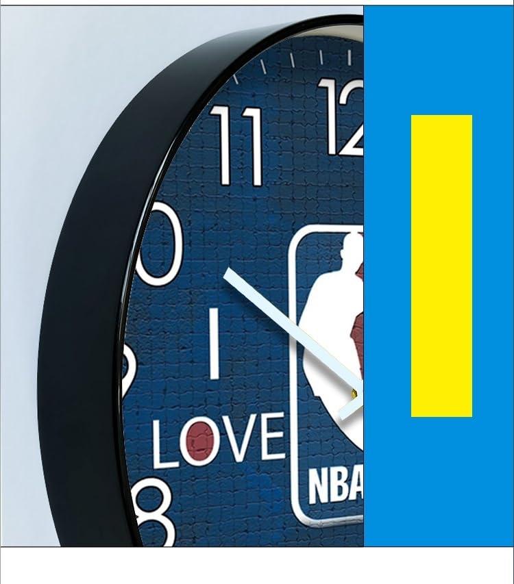 Amazon.co.jp: 掛け時計 NBA バスケットボール おしゃれ 連続秒針 静音