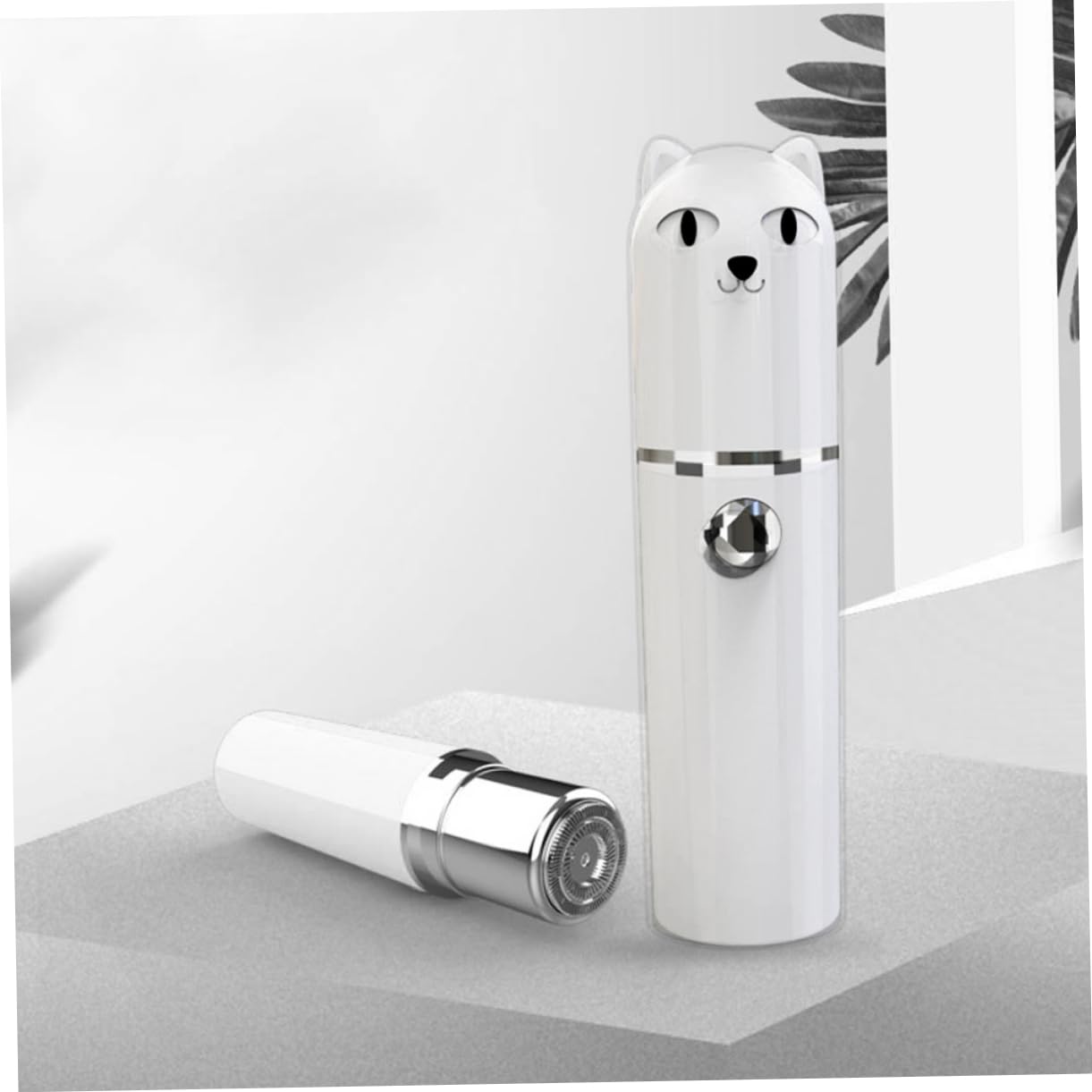 2piezas Afeitadora Eléctrica Recargable Para Mujer Depilador Facial y Húmedo y Seco Diseño Ergonómico Para Axilas y Bikini Material y Seguro