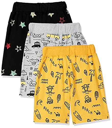T2F Boys Cotton Printed Regular Fit Shorts(Pack of 3) Multicolour - Image 2 thumbnail