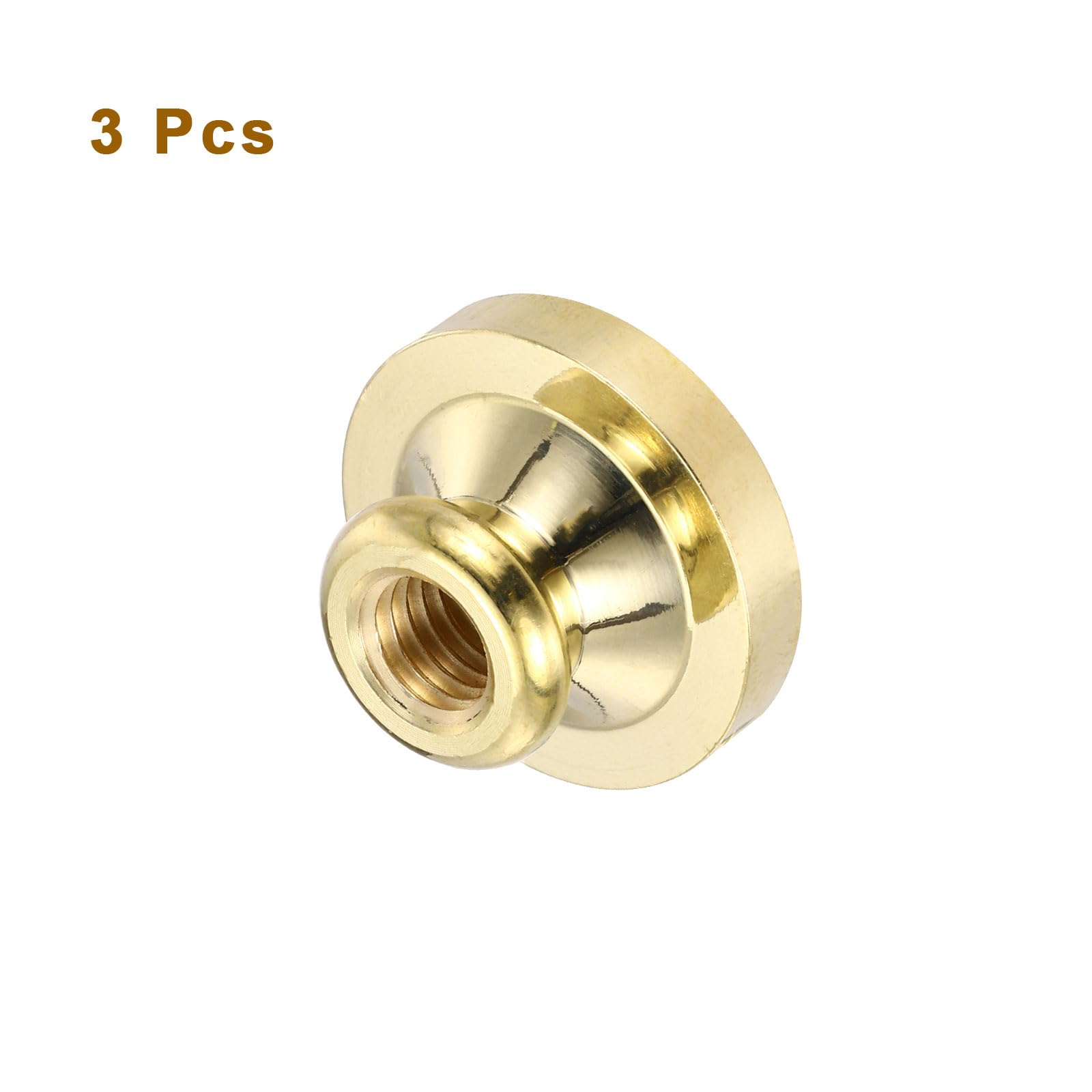 PATIKIL 25mm Blank Wax Seal Stamp, 3 Pack Round Sealing Wax Stamp Vintage Retro Brass Head for Envelope Invitation Cards - Image 3