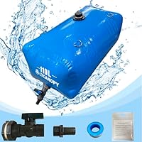 LTCANOPY 110L Wasserspeicher-Blasenbehälter, Faltbarer tragbarer Wassertank mit großer Kapazität, Trockenheitsbeständigkeit, Brandschutz, landwirtschaftliche Bewässerung, Notfallwasser im Freien