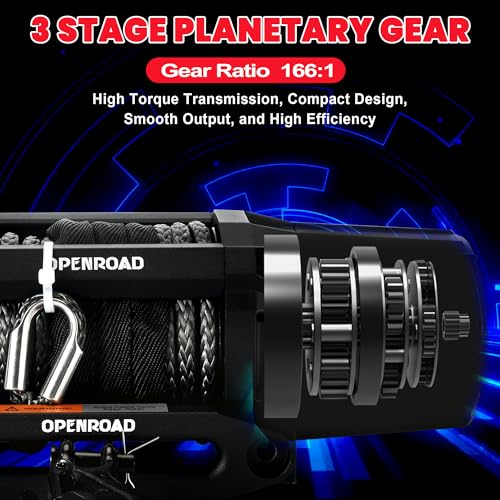 Openroad 6000 Lbs Utv Winch, Waterproof Ip67 Electric Trailer 6K Winch thumb #3