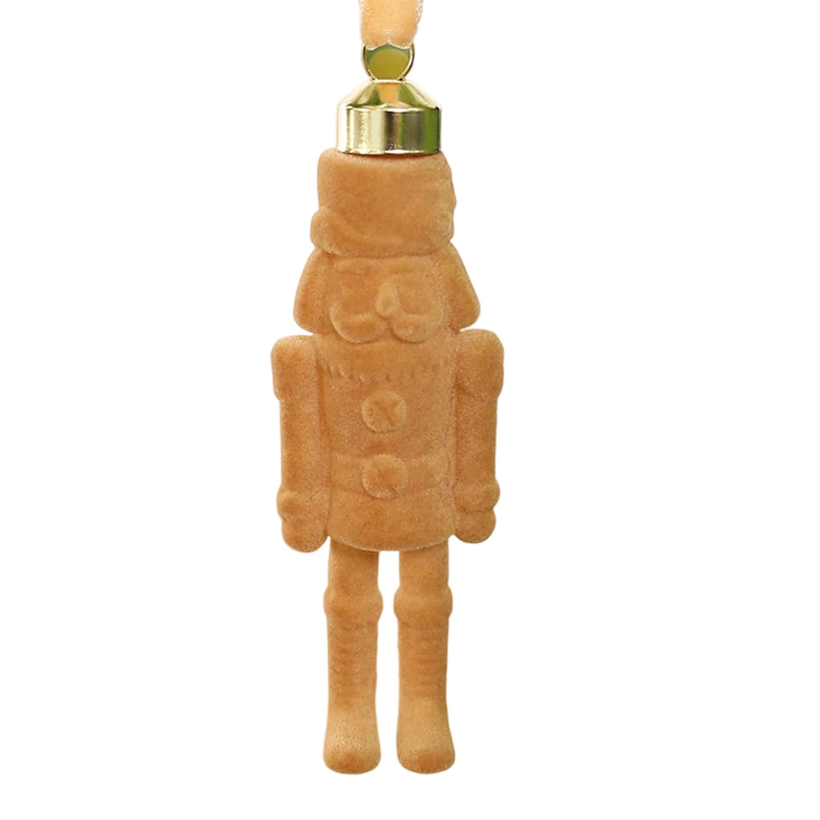 Nutcrackers Christmas Tree Decorations Flocking Hanging Ornament for Indoor Outdoor Use Christmas Tree Decorations