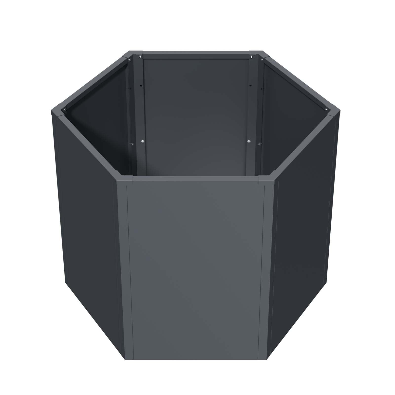 Schartec Podwyższona grządka metalowa, wygląd drewna, 150 x 75 x 77 cm, SHB1H odporna na promieniowanie
