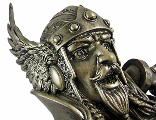 Estatua Bust de Thor Dios Nórdico Acabado Acero miniatura 2