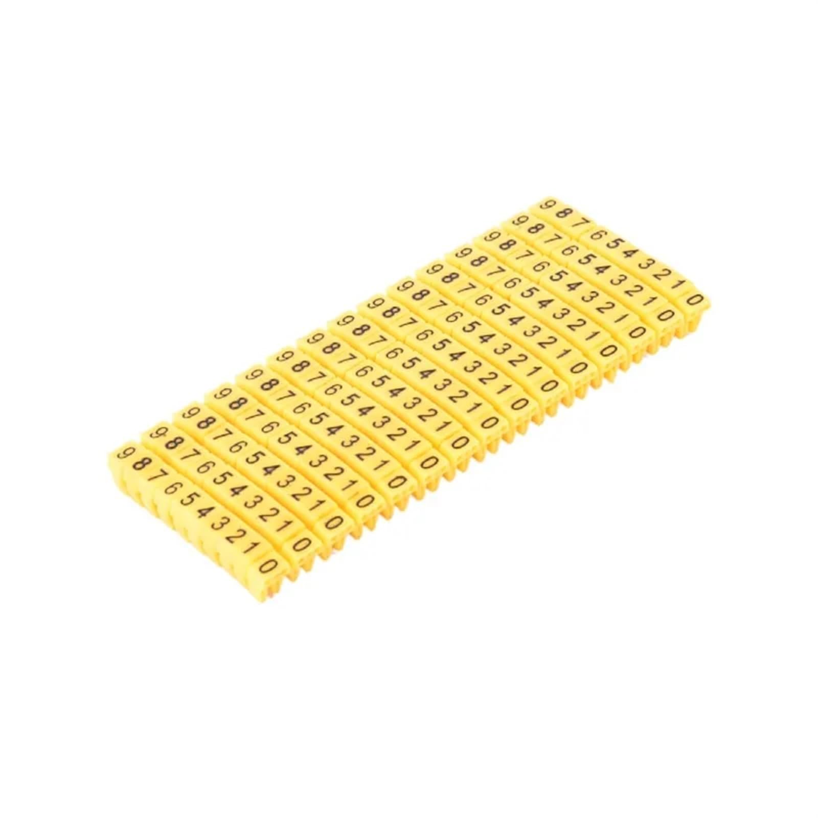 Puaisjn One Color Wire Cord Cable Marker, Cable Marking Tubes 100-150 Pack Sizes For 1.5-10Mm Wire Network Number Tags(M-0(1.5Mm)150Pcs)