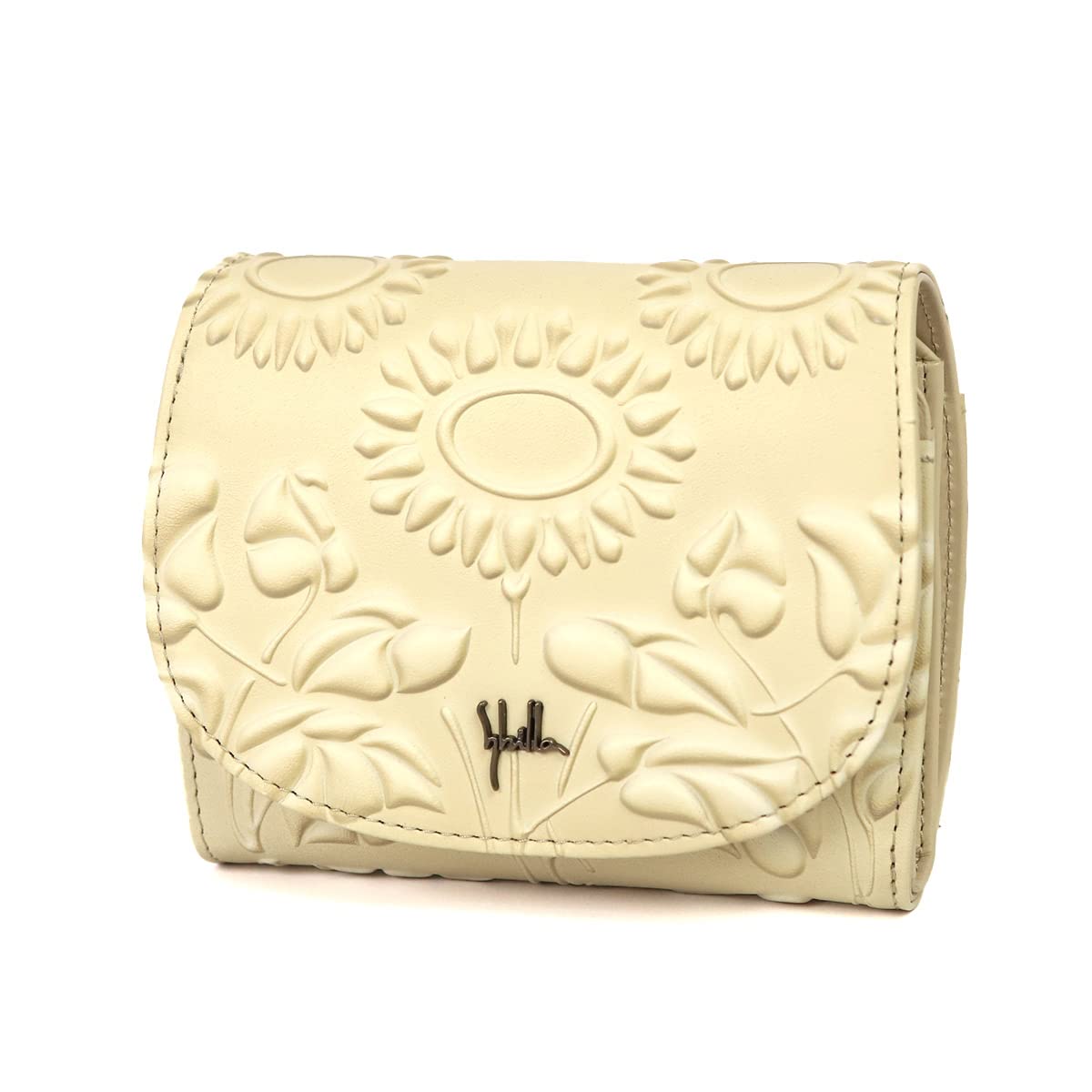 Amazon | [シビラ] ソンブラ 二つ折り財布 花柄 牛革 本革