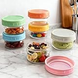 Hniuyun 6 Pack 80 ml Glass Jars, Glass Small Food Storage Container with Lids, Reusable Sauce Containers for Lunch Box Work Trip - Image 5