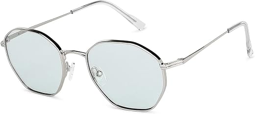 John Jacobs | Full Rim Hexagonal Stylish &amp; Premium Sunglasses | JJ Tints | Polarized and 100% UV Protected | Men &amp; Women |...