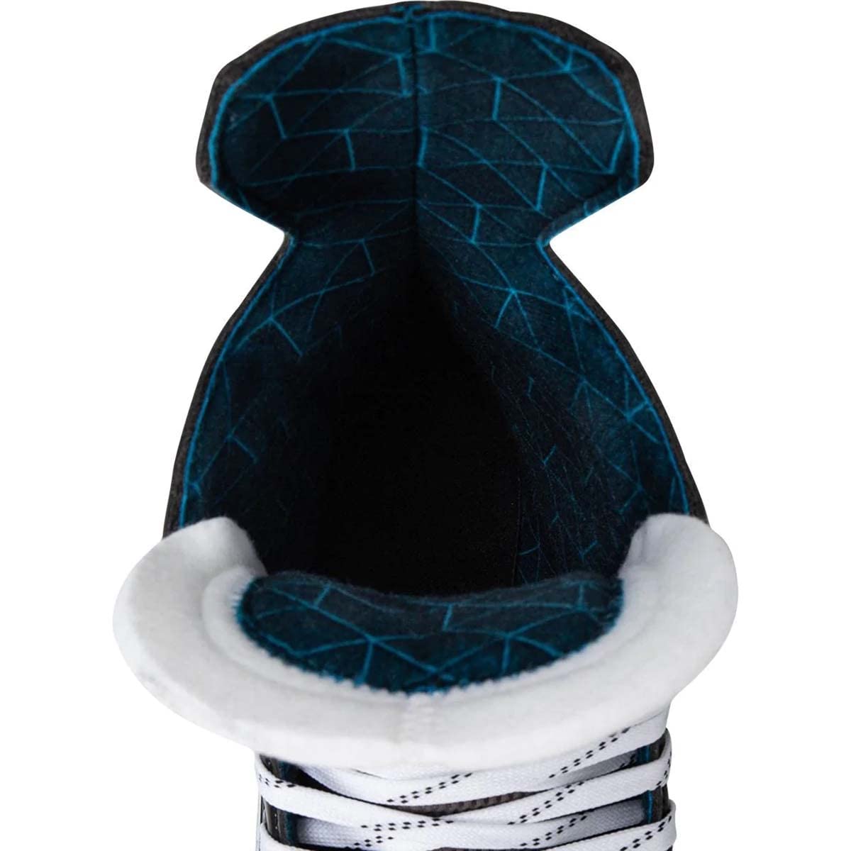 BAUER 1058938, S21 X-Lp Skate-SR, Scarpa da Hockey su Ghiaccio Uomo, Nero/Bianco/Blu/Argento, 47 EU