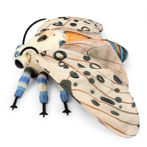 lilizzhoumax Simulation Leopard Moth Plush Toy 10.62inch Soft Realistic Leopard Moth Stuffed Animal Plush Toy for Kids Insect lovers Boys and Girls Gifts Home Decoration - Image 4