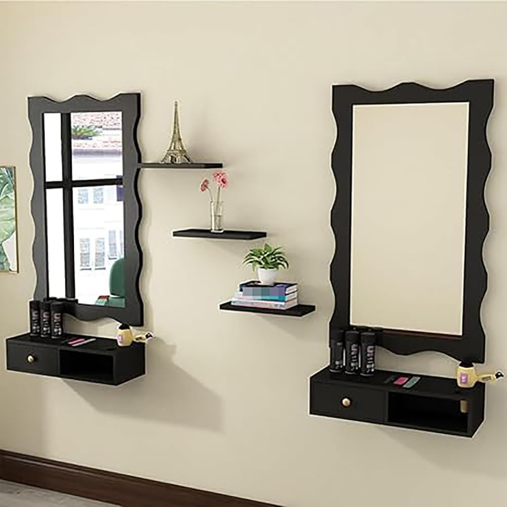 卓上の名脇役。 「ありそうでなかった、ヘアドライヤー収納スタンド」 コミュニケーション詳細 124413｜Makuake(マクアケ) 理髪店プロの壁掛けツールベンチ、引き出しとヘアドライヤーホルダー付きの木製プロ理髪ステーション、フローティング理髪キャビネット,Cl