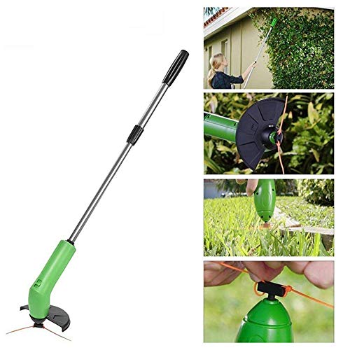 Rishx Cordless Weed Trimmer Edger,Safety Portable Extendable Trimmer Protective Shield Multifunctional Garden Manual Weeder