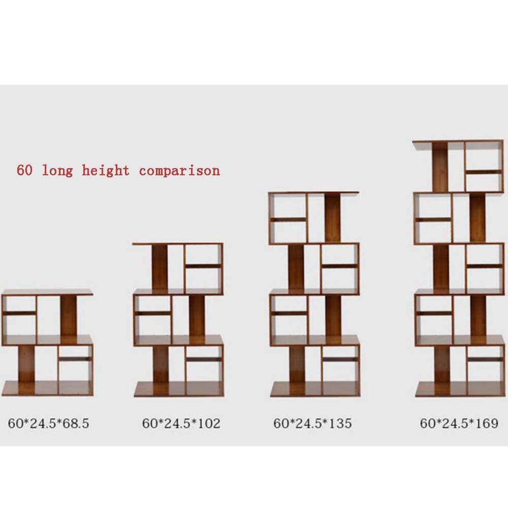 MU Estanterías para el hogar Estanterías Forma de bambú Unidad de Almacenamiento Cofre Estantería Estantería Armario Armario Muebles de Oficina en casa Bastidores 60 * 24.5 * 102Cm,(Cuarto Piso) 60